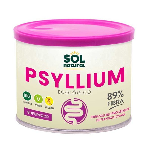 Psyllium powder gluten-free Organic 200g Sol Natural-detalle