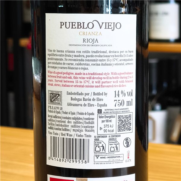 Pueblo Viejo crianza-detalle