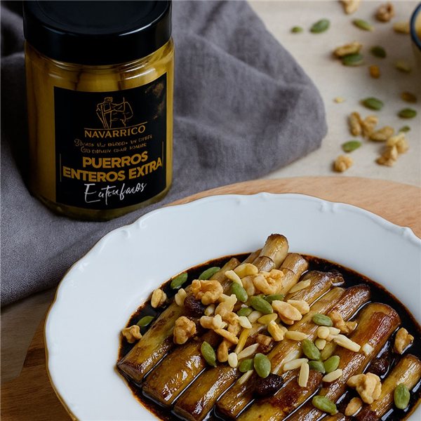 Puerros Enteros Extra El Navarrico 330gr-detalle