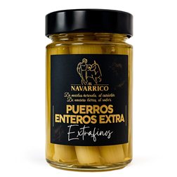 Puerros Enteros Extra El Navarrico 330gr