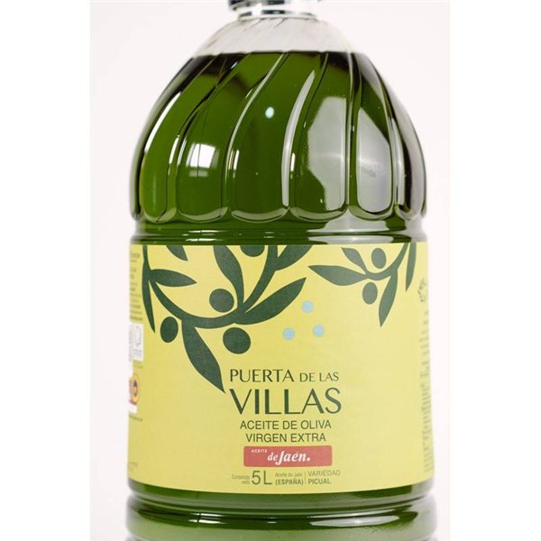 Extra Virgin Olive Oil Puerta de las Villas (Picual, box of 3 bottles of 5 L)-detalle