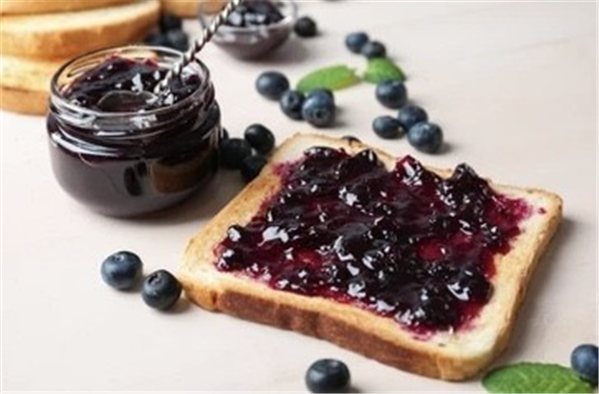 Purafruta de arándanos. Fruta para untar-detalle