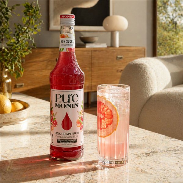 Pure by Monin Pamplemousse Rose-detalle