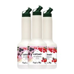 Puré de Frutas para Cóctel Giffard 1 L Red Berries — Frutos Rojos (Caja de 3 unidades)
