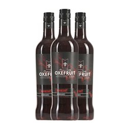 Puré de Frutas para Cóctel Oxefruit 70 cl Sin Gluten, Sin Lactosa, Vegano Cranberry — Arándanos Rojos (Caja de 3 unidades)