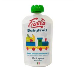 Compote de pomme, banane et framboise BIO Frullà 100g