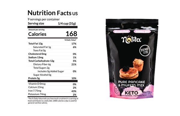Mezcla de Muffins Pura 10oz | 283g-trasera