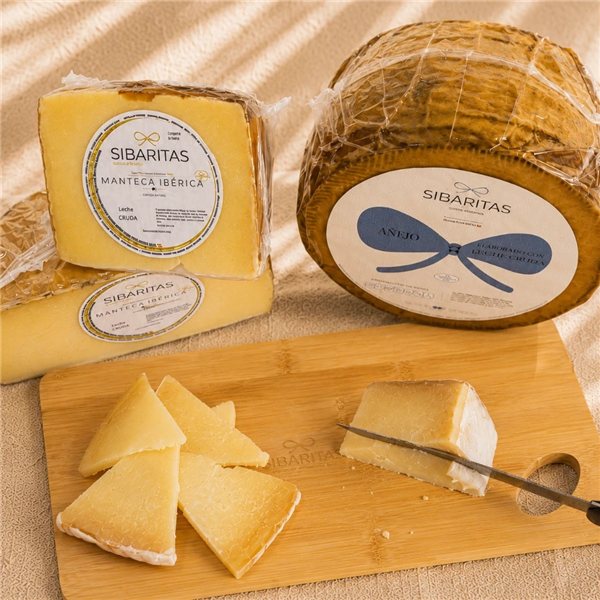 Queso añejo en manteca-detalle