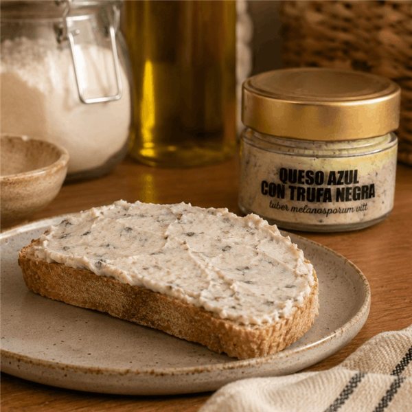 Blue cheese with black truffle-detalle