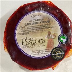 Queso curado de cabra payoya con Pimentón (cuña) / Medalla de oro en los WCA 2018-19