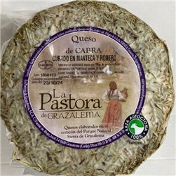 Gereifter Ziegenkäse mit Rosmarin (Keil)