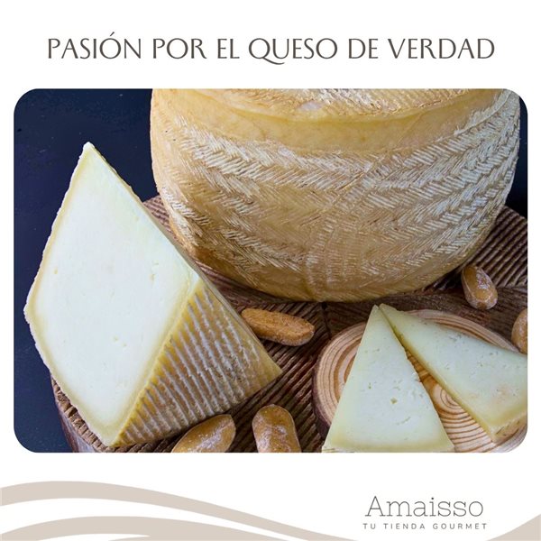 Queso Curado de oveja Gourmet Mini (1,2Kg) | Elaboración Artesana Queso de La Mancha-izquierda