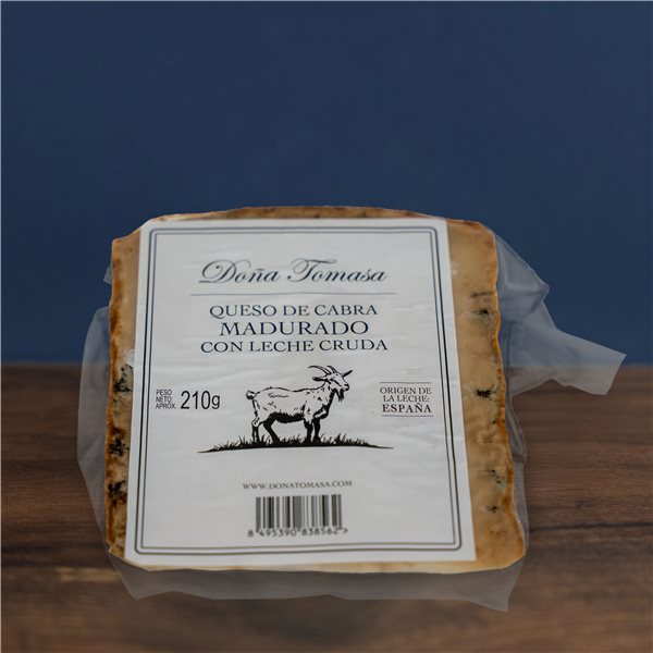 Queso de Cabra Madurado con Leche Cruda 210g-trasera