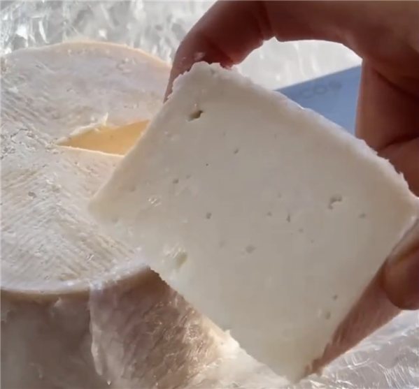 Fromage de chèvre affiné en saindoux IB. MG Sierra de Cádiz.-trasera