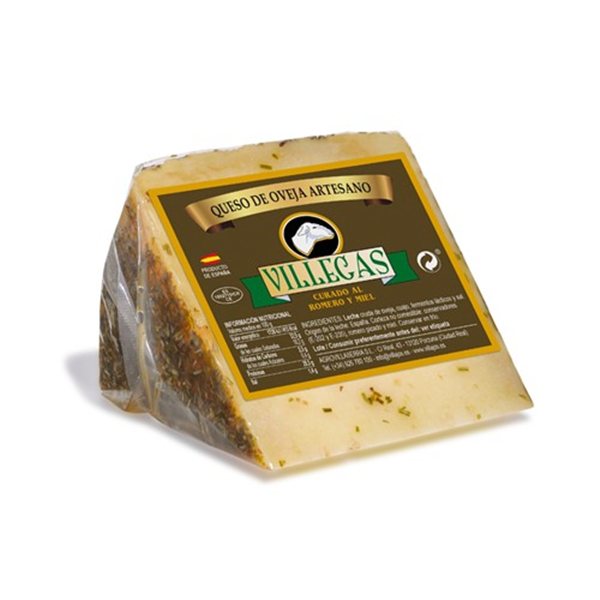 Fromage de Brebis Artisan Aged au Romarin et Miel, Los Villajos-lateral