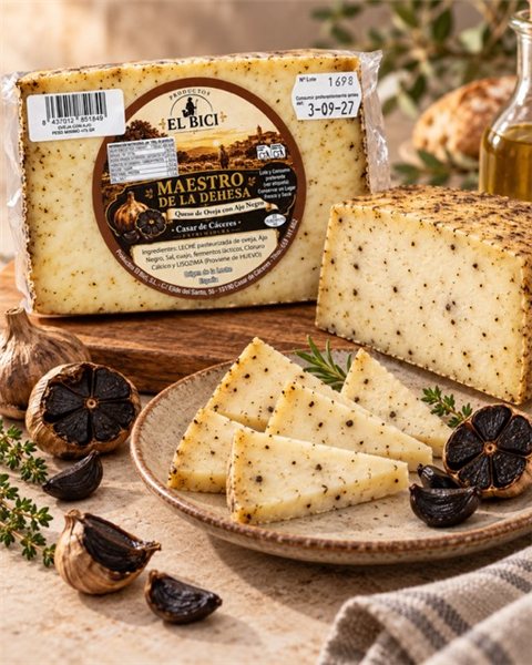 Sheep Cheese with Black Garlic – Maestro de la Dehesa-detalle