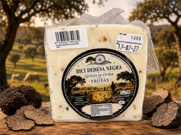 Sheep Cheese with Truffles – Bici Dehesa Negra-izquierda