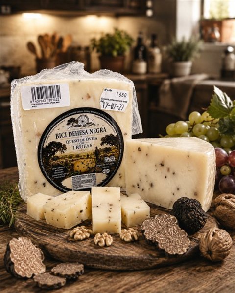 Sheep Cheese with Truffles – Bici Dehesa Negra-lateral