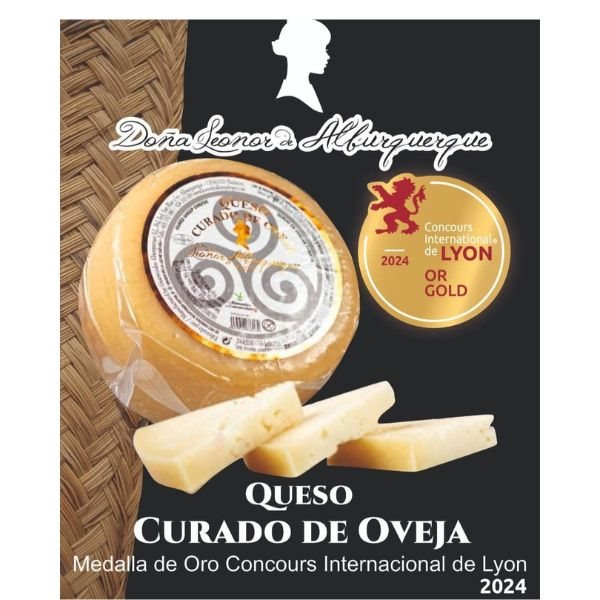 Queso de oveja curado - Medalla oro Lyon-detalle