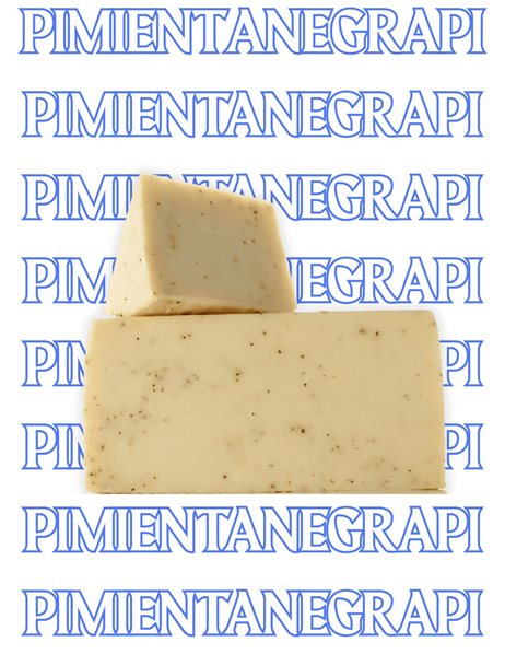 Aged sheep cheese with black pepper-detalle