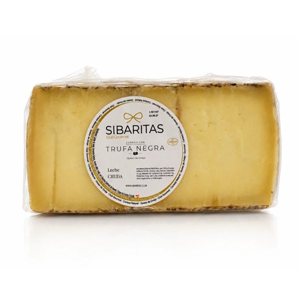 Queso de oveja curado con trufa-izquierda