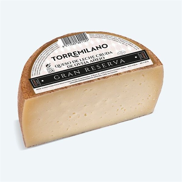 Medio Queso de Oveja de Leche Cruda Añejo Gran Reserva-lateral