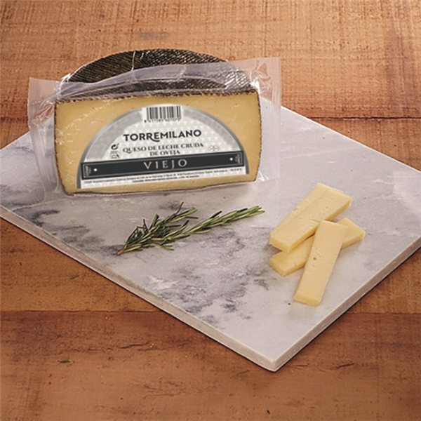 Half Wheel of Aged Raw Sheep's Milk Cheese Torremilano-trasera