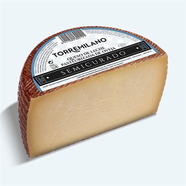 Medio Queso de Oveja de Leche Pasteurizada Semicurado-lateral