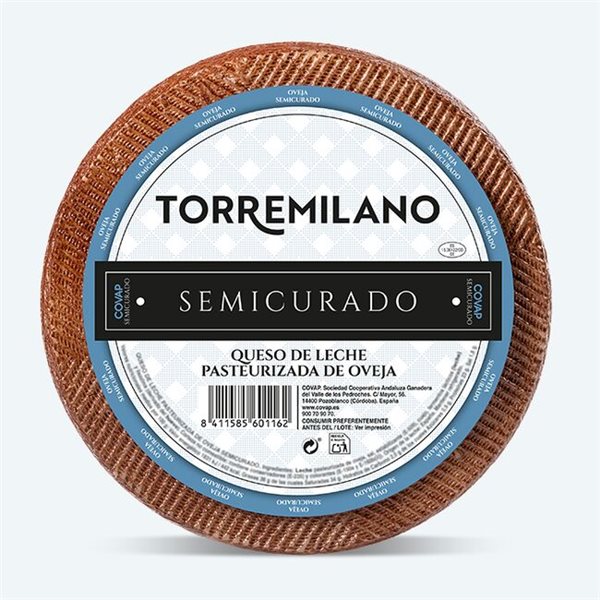 Fromage de brebis au lait pasteurisé semi-cuit [Demi]-trasera