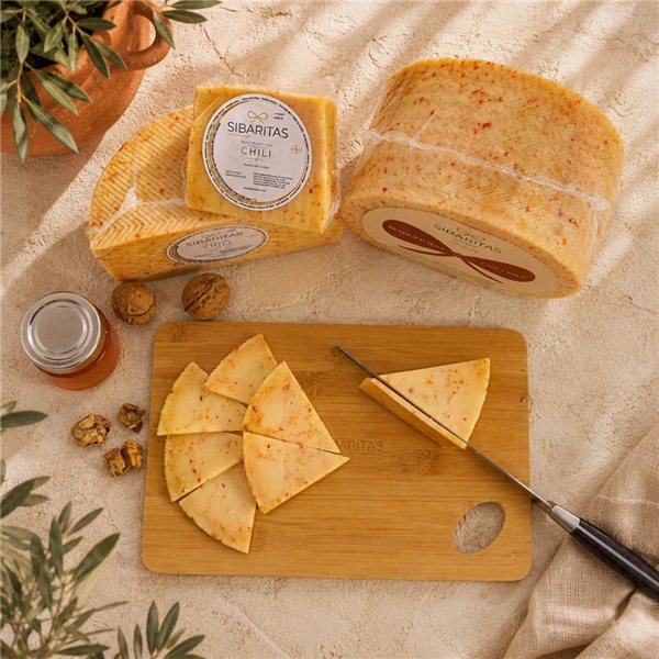 Queso de oveja semicurado con chili-detalle