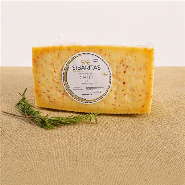 Queso de oveja semicurado con chili-trasera