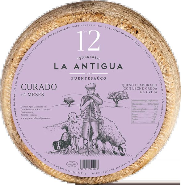 Fromage de brebis traditionnel affiné, La Antigua-detalle