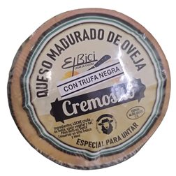 Queso especial para untar Cremosito con trufa "El Bici" 400-450grs