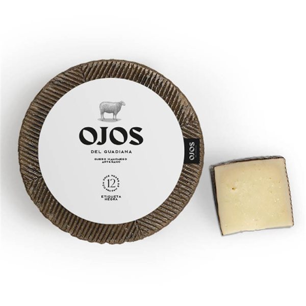 Fromage Manchego D.O., étiquette noire 12 mois, Ojos del Guadiana-izquierda