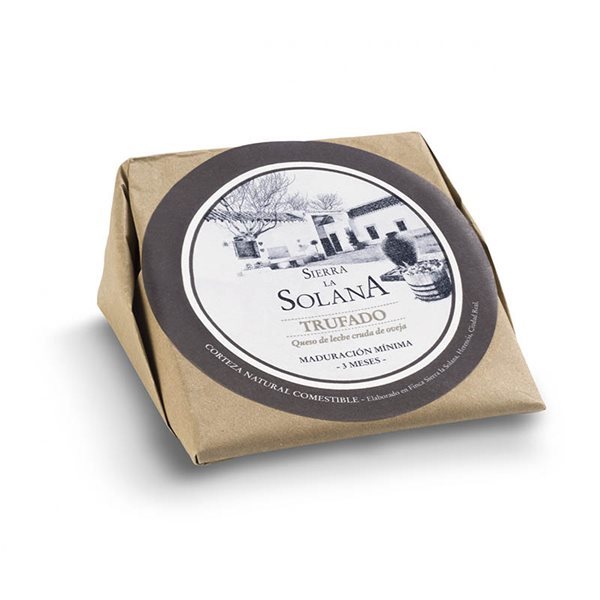 Queso Manchego de Oveja Trufado Sierra la Solana, Quesería 1605-detalle