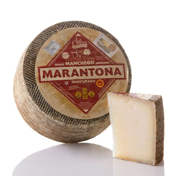Queso manchego Marantona semicurado, La Casota-detalle