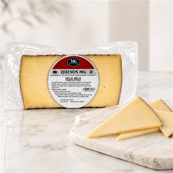 Queso oveja añejo leche cruda MG-izquierda