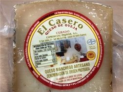 QUESO OVEJA SEMI CURADO D.O " EL CASERO" ( 350 GR )