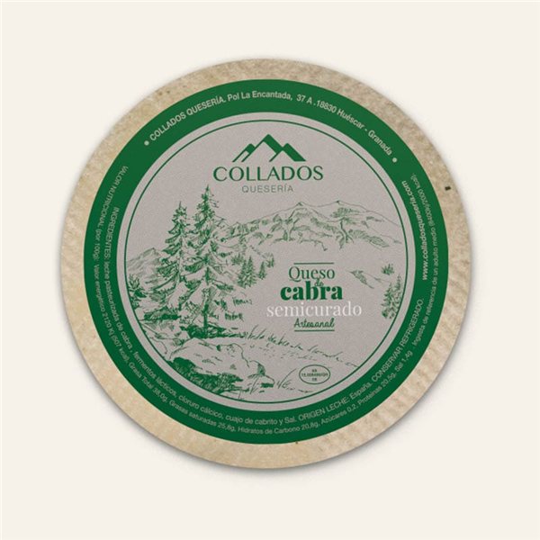 Semi-Hard Goat Cheese, Quesería Collados-detalle