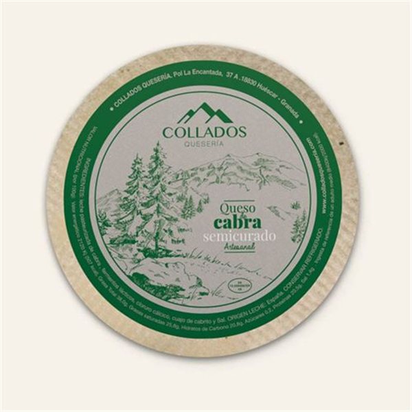 Semi-Hard Goat Cheese, Quesería Collados-lateral