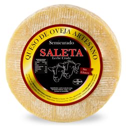 Queso Semicurado de oveja Gourmet Mini (1,3Kg) | Elaboración Artesana Queso de La Mancha