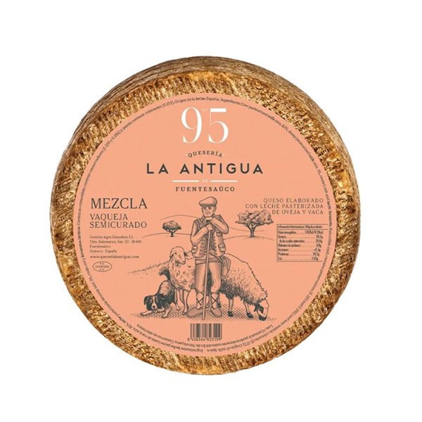 Fromage semiséché mélange Vaqueja, La Antigua-detalle