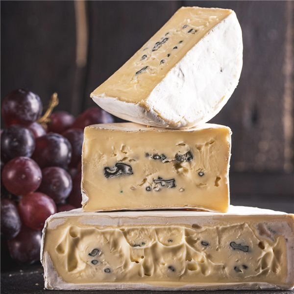 Großer bayerischer Blauschimmelkäse-Torte-detalle