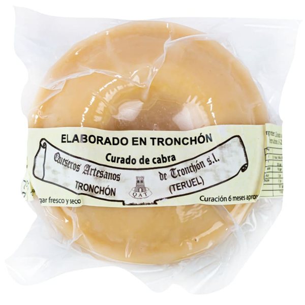 Queso Tronchón Curado-trasera