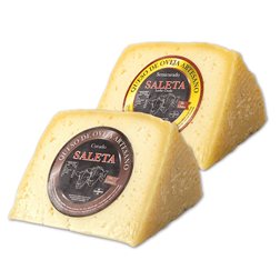 Quesos Gourmet "Pack Esencial" | 2 Cuñas de Queso Semicurado y Curado | Elaboración Artesana Quesos Saleta
