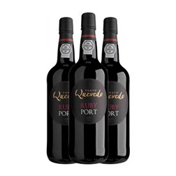 Quevedo Porto Ruby 75 cl Vino Generoso Fortificado (Caja de 3 unidades)