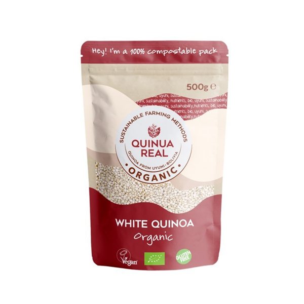 Quinoa Blanca en grano bio 500g Quinua Real-lateral