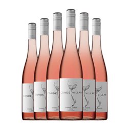 Quinta das Arcas Conde Villar Trocken — Seco Vinho Verde Rosé — Rosado 75 cl Vino Rosado (Caja de 6 unidades)