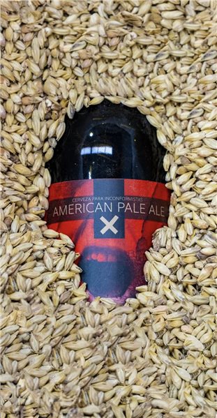 Rabiosa American Pale Ale se traduce al francés como "Rabiosa American Pale Ale". No hay una traducción específica para ese término ya que se trata de un nombre propio de una cerveza y no tiene un equivalente directo en francés.-trasera