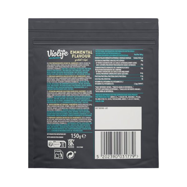 Rallado vegano sabor Emmental 150g Violife-detalle